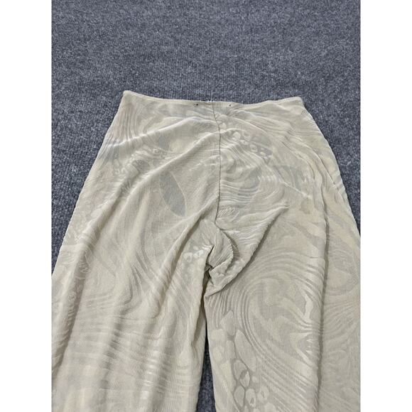 I. AM.GIA Amina Mesh Velvet Burnout Cut Out Low Rise Flare Groovy Pants 2XS Y2K - Picture 9 of 15